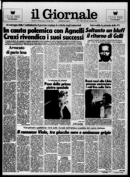 Il giornale : quotidiano del mattino